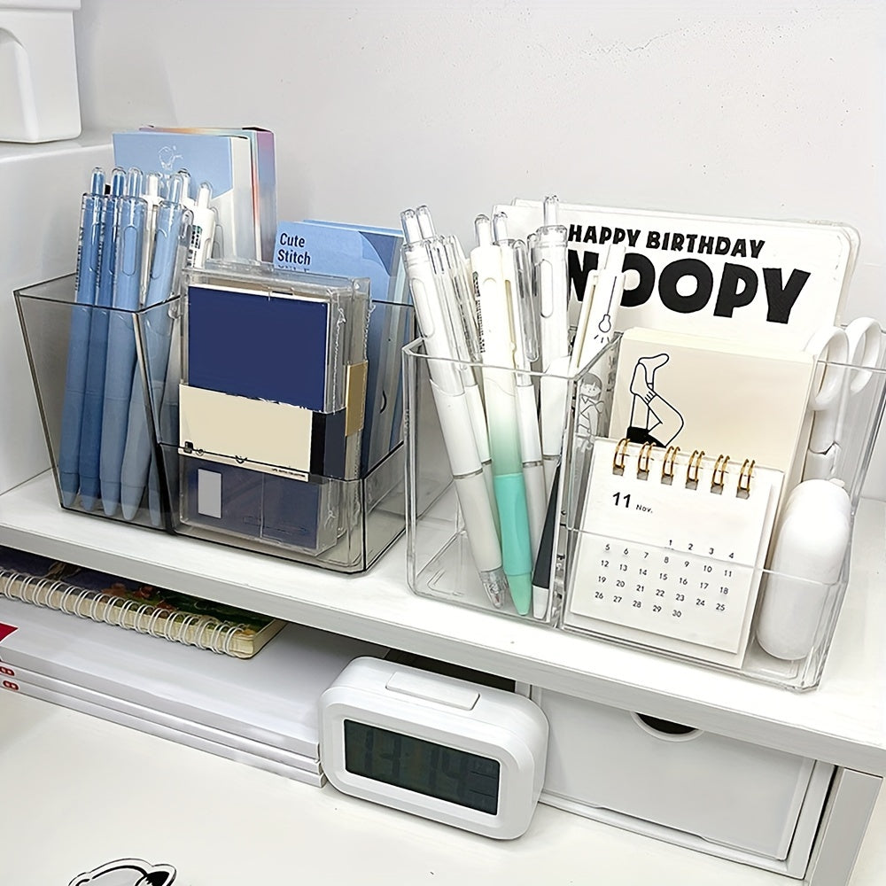 Acrylic Desktop Storage Box Office Stationery Book Organizing