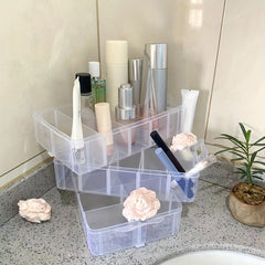 Large Capacity Storage Bin With Lid Three in One Household Parts Storage Box
