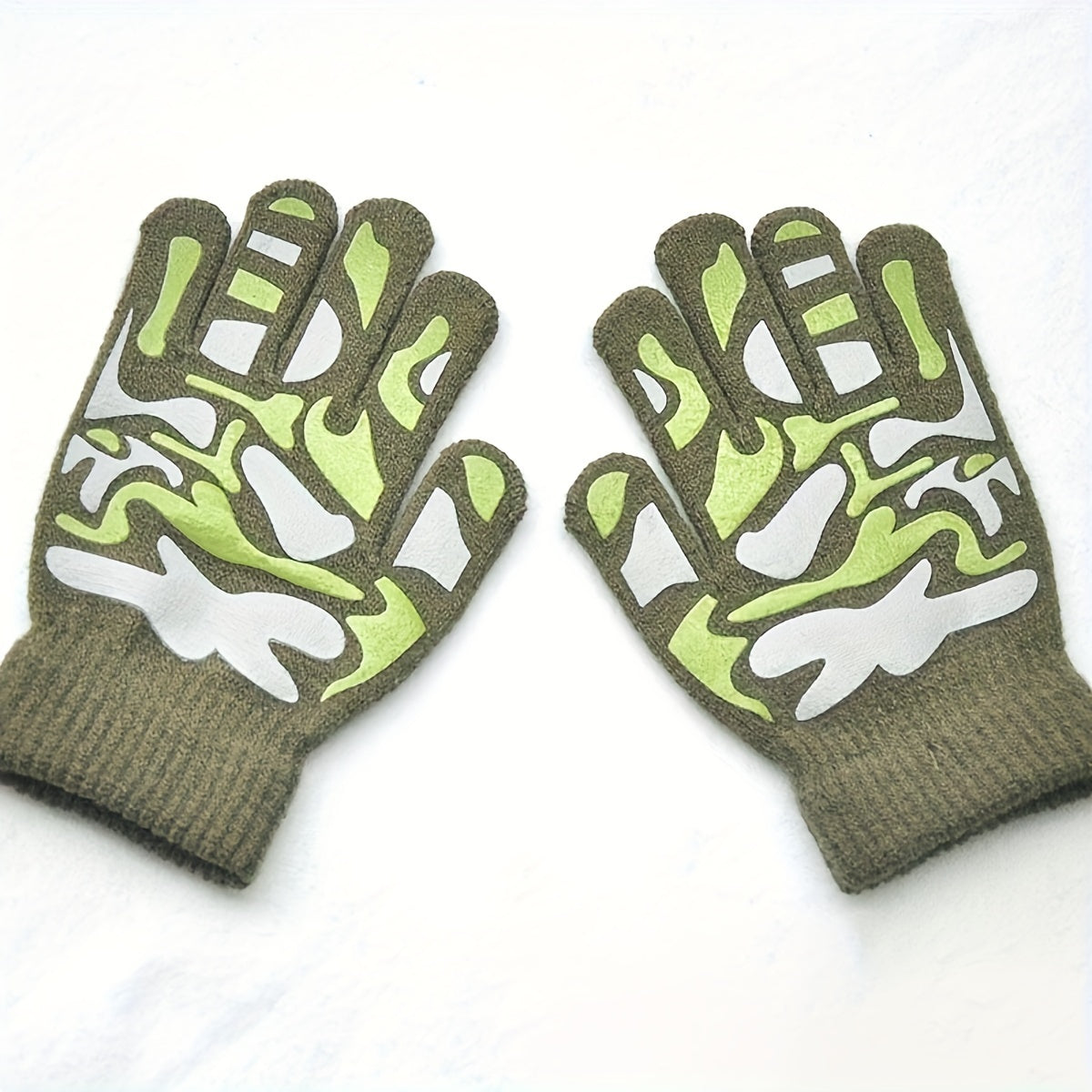 Kids Winter Full Finger Gloves, Ages 5-8