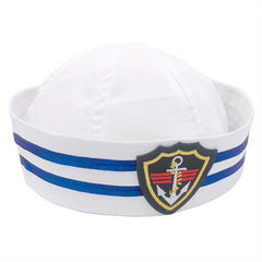 Striped Navy Sailor Hat For Men And Women