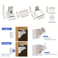 Magnetic Baby Proofing Cabinet Locks - Easy Installation