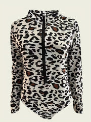 Sexy Long Sleeve V Neck Bodysuit