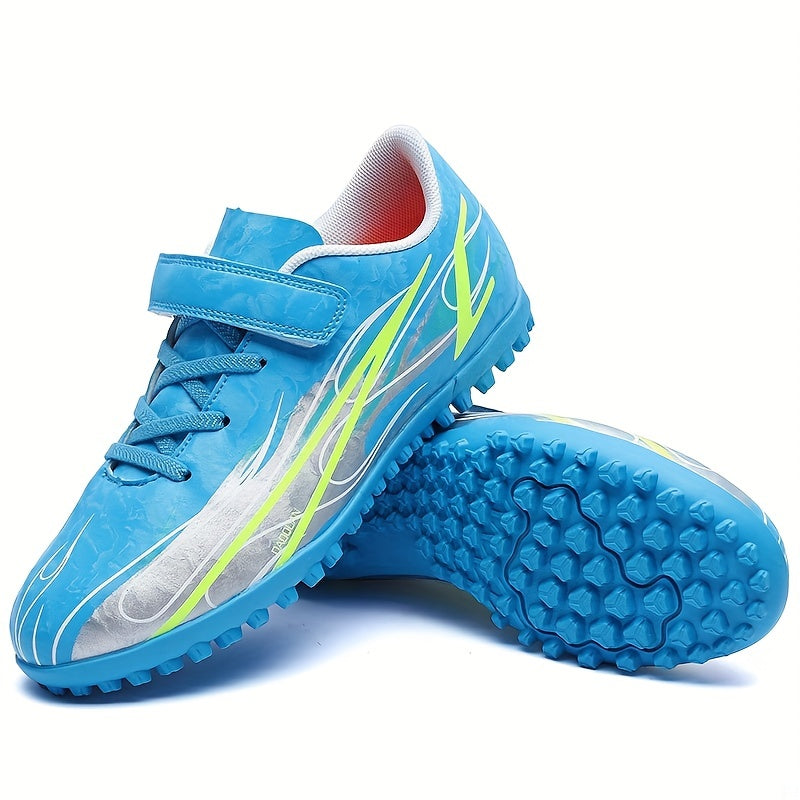 Unisex Turf Football Boots Flame Pattern Anti Skid TF