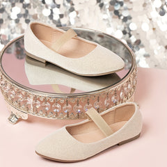 Kids Low Heels Dance Shoes Soft Sole Girls Dress Shoes
