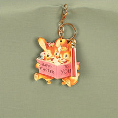 Squirrel Pendant Keychain for Car Keys Backpacks Wallets