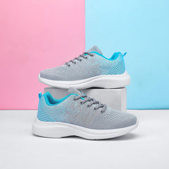 Women's Ombre Running Shoes Lace Mesh Sneakers for Outdoor