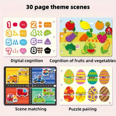 Interactive Cognitive Busy Book for Kids