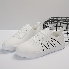 Women's Round Toe Lightweight Low Flats Non slip Comfort Casual Sports Sneakers