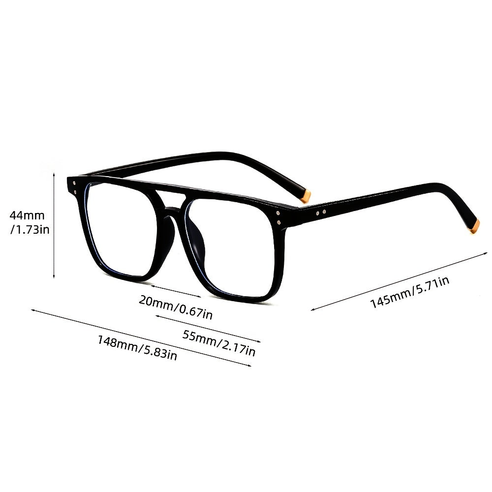 Men's Transparent Frame Flat Mirror