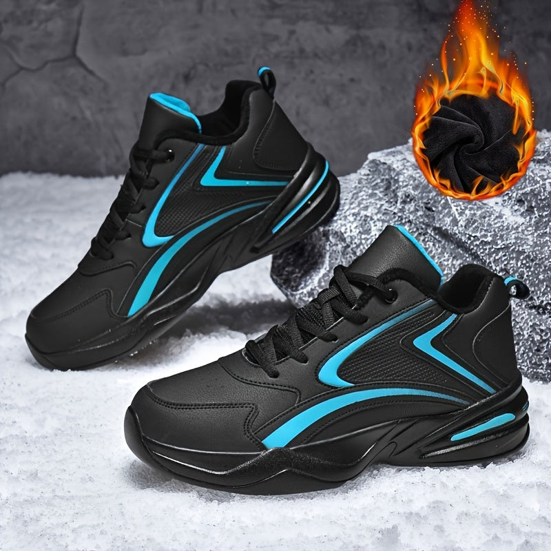 PLUS SIZE Men's Solid Basketball Shoes Comfy Breathable Non Slip Shock Absorptio