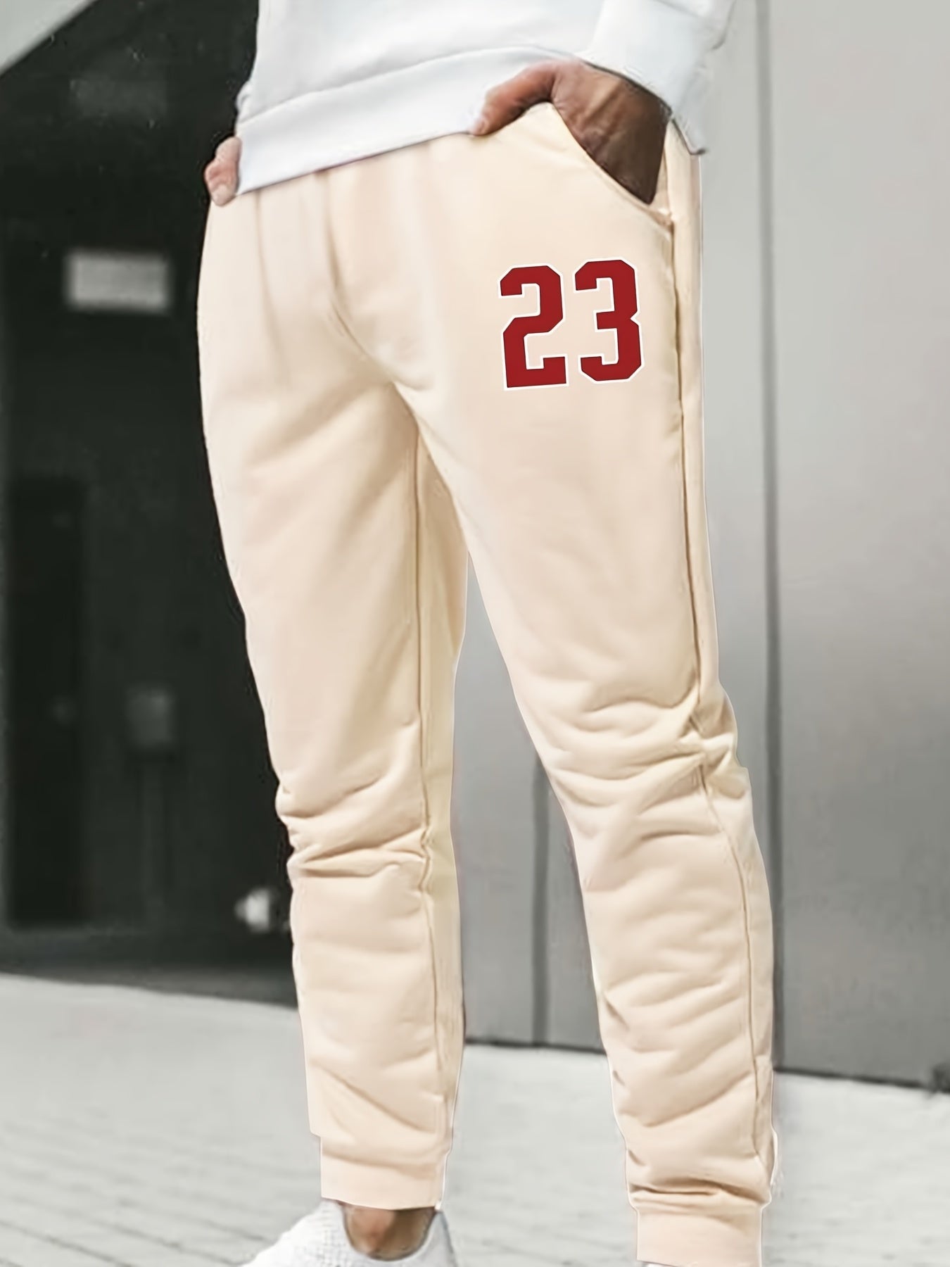 Men's 23 Print High Waisted Sweatpants With Pocket