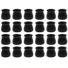24pcs Silicone Chair Leg Caps Table Foot Protection Cover