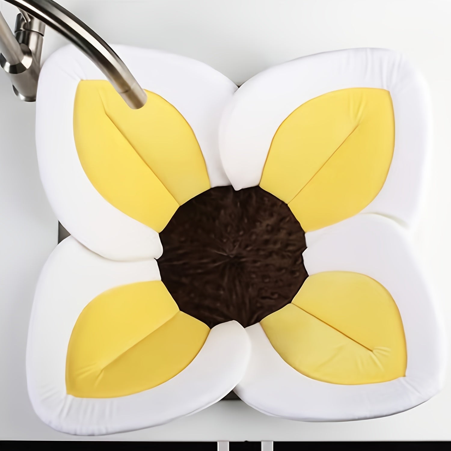 Cartoon Flower Bath Mat for Babies Bathing Pouch Seat Cushion