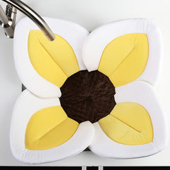 Cartoon Flower Bath Mat for Babies Bathing Pouch Seat Cushion