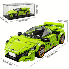 323pcs Racing Assembly Model Building Toy with Dustproof Display Box