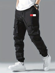 Men's Cargo Pants Flap Pocket Loose Casual Trousers