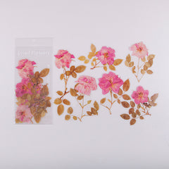 6pcs Flower Stickers Pet Decorative Scrapbook Decor