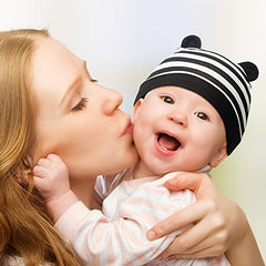 6pcs Newborn Infant Bear Ears Beanie Caps For Toddler Baby Boys And Girls