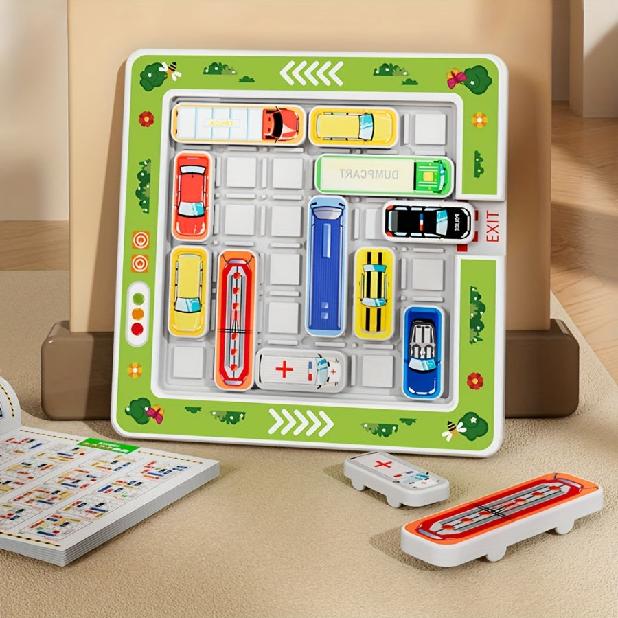 Kids' Car Challenge Puzzle Sliding Board Game