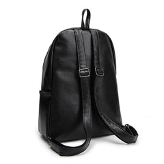 Lady PU Leather Backpack Female Travel Bag