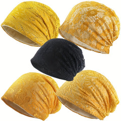 Lace Beanies Chemo Caps Cancer Skull Cap Knitted Hat For Womens And Men