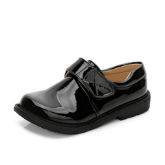 Boys Loafer Shoes Hook And Loop Fastener Casual Outdoor Round Toe Oxford Uniform