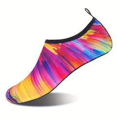 Women's Water Socks Stripes Beach Creek Shoes Slip-on Outdoor Sports Shoes