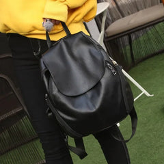 Small PU Backpack for Women