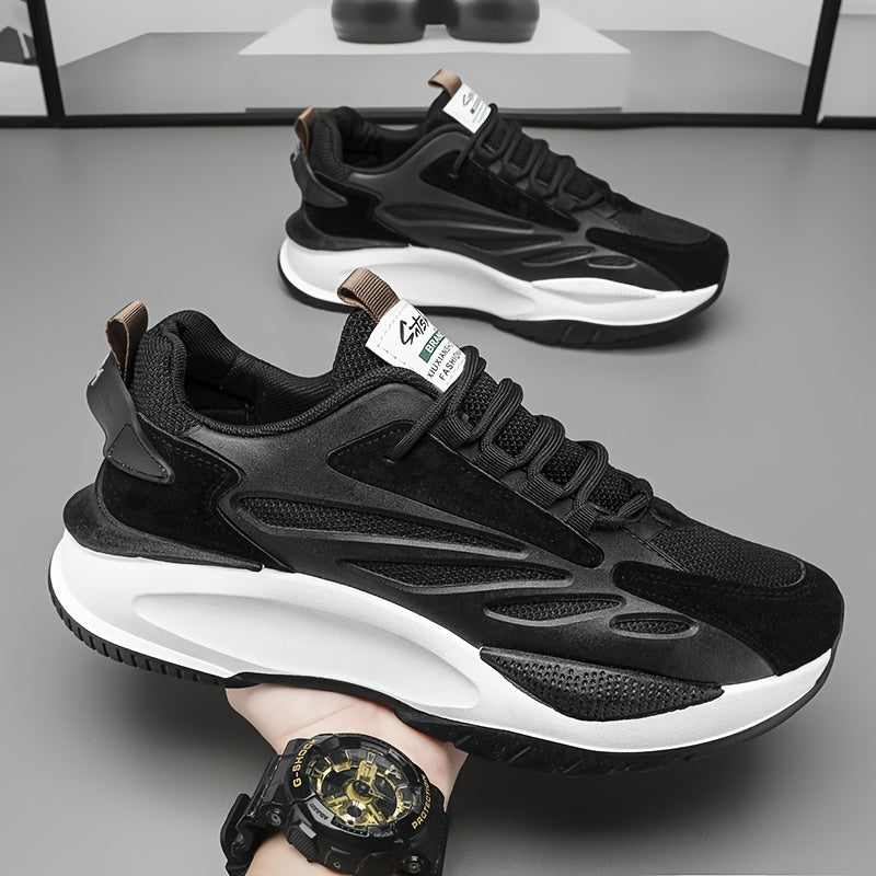 Comfortable Lace up Chunky Sneakers Anti slip Platform Running Shoes