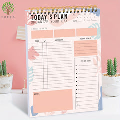 Trees Daily To Do List Planner Checklist Undated Daily Schedule Agenda