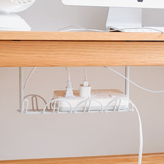 Under Desk Cable Management Storage Rack Socket Hanging Organizer