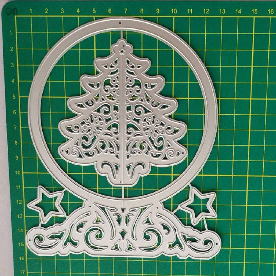 Christmas Series Metal Cutting Die - Christmas Tree Lanterns And Deer Molds