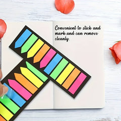 600pcs Colorful Transparent Sticky Notes Memo Pad Stickers