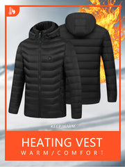 Men's USB Heating Lightweight Softshell Jacket For Fall Winter