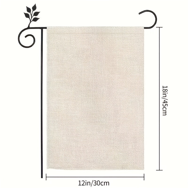 Halloween Garden Flag Burlap Spooky Ghost Pumpkin Cat Bat Moon Sign