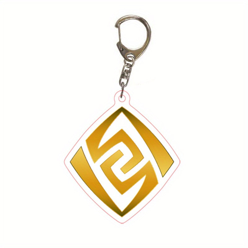 Anime Keychain Seven Elements Bag Pendant Key Ring