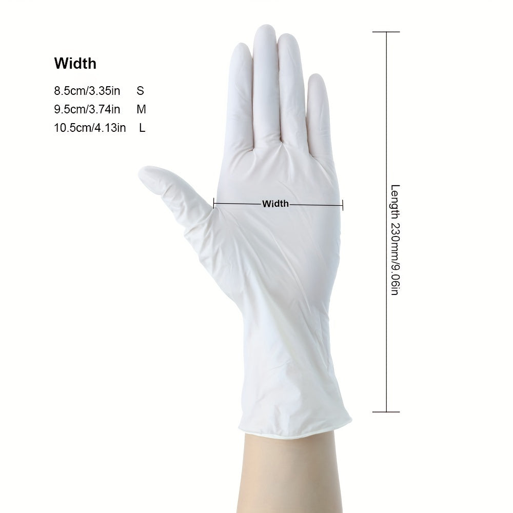100pcs 4.5 Mil Nitrile Gloves Disposable Powder & Latex Free