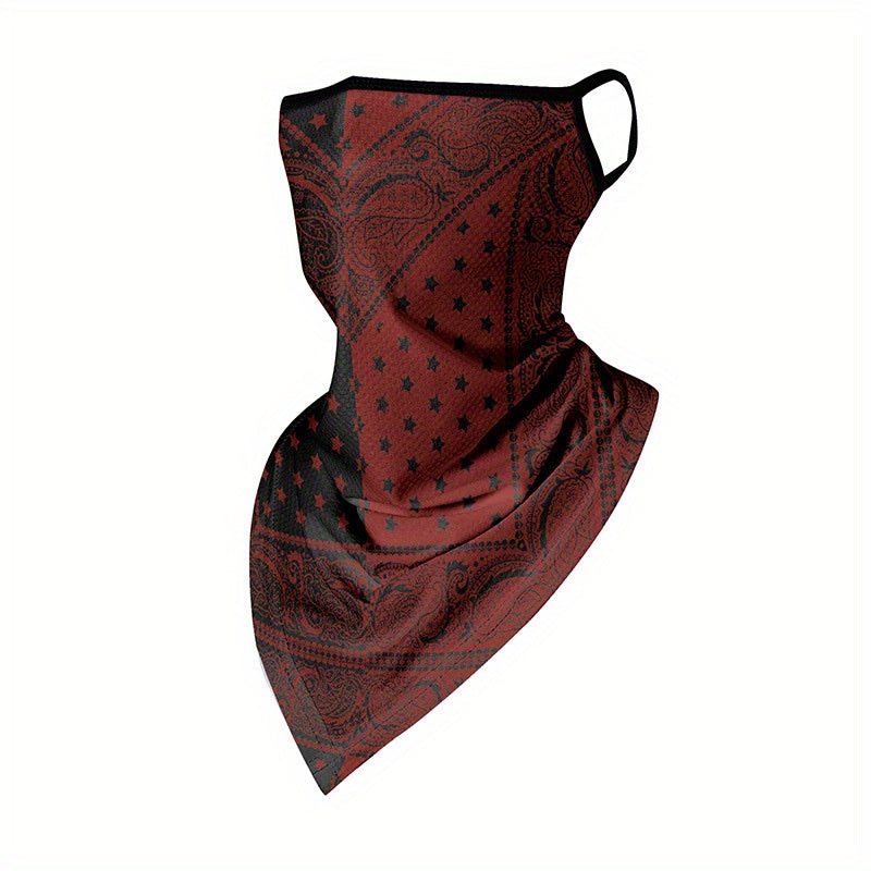 Hanging Ear Triangle Towel With Viscose Mesh Breathable Mask