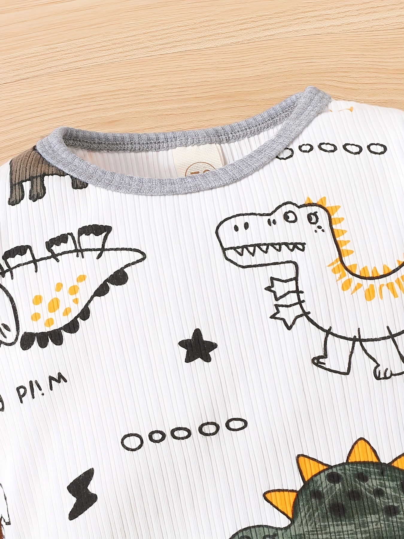 Toddler Baby 2pcs Dinosaur Pullover Sweatshirt & Pants Set