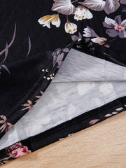 Vintage Flower Print Cami Dress for Summer Party