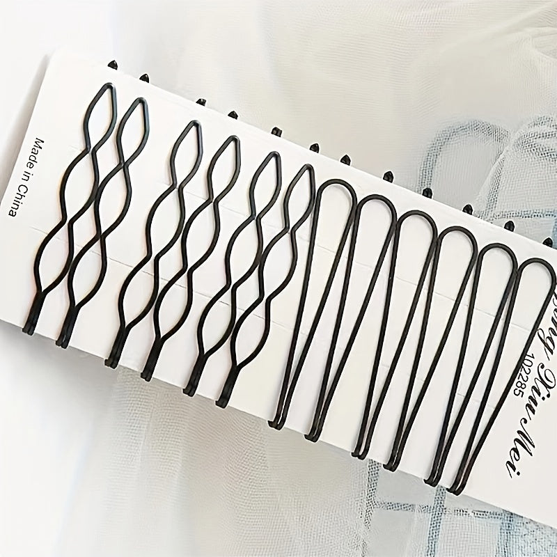 12pcs Hair Clip Broken Hair Fixed Artifact Hair Accessories For Girls