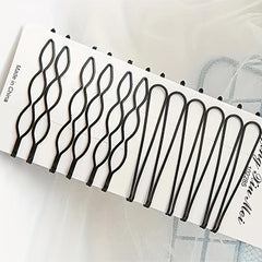 12pcs Hair Clip Broken Hair Fixed Artifact Hair Accessories For Girls