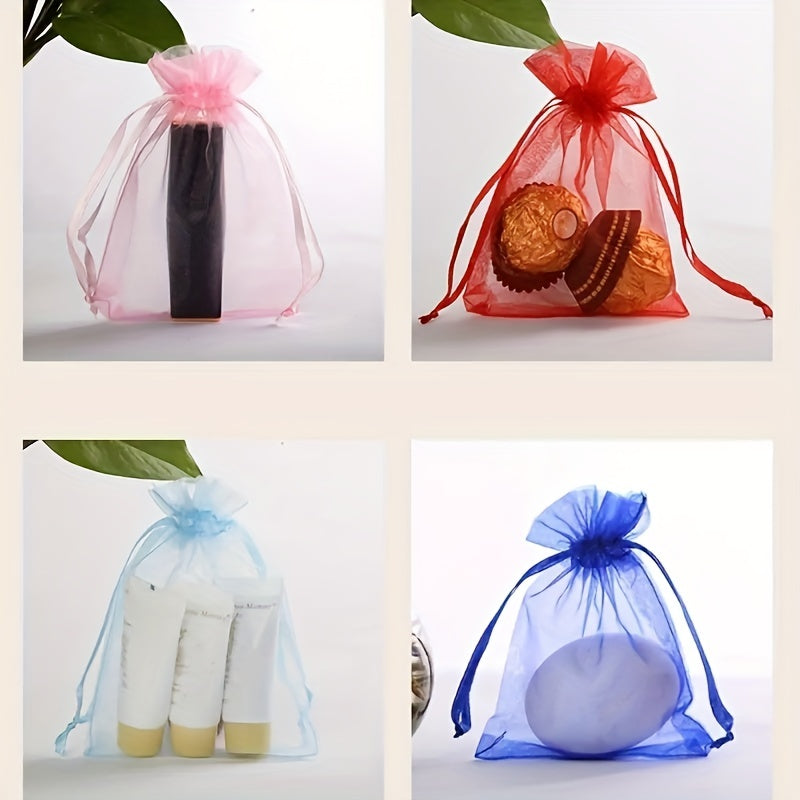 Assorted Drawstring Gift Bags for Party Candy Packaging, Wedding, Birthday