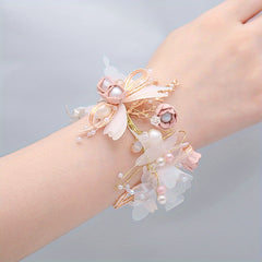 Flower Butterfly Bracelet Wedding Hair Accessories