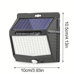Solar Security Lights Outdoor 4 Pack 118 LED Motion Sensor Ultra Bright