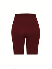 Sporty Yoga Shorts Elastic Waist Summer Women's Clothing