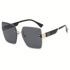Rimless Sunglasses Gradient Glasses UV400