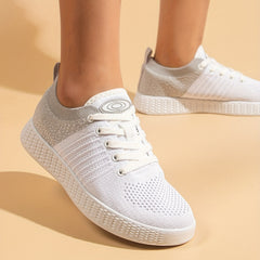 Men's Breathable Slip On Knit Sneakers Casual Outdoor Walking Shoes