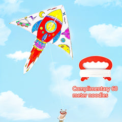 DIY Graffiti Kite with Paint and Brush