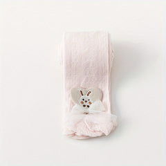 Girls Lace Heart Rabbit Pantyhose Mesh Leggings Toddlers Tights